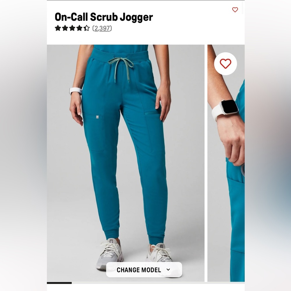 Fabletics Caribbean Blue Scrub Set - image 2